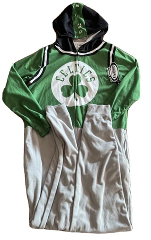 Concepts Sport NBA Celtics Adult Medium One Piece Zip-up Pajama NWT Cover