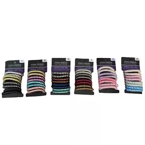 John Frieda 6 spiralförmig aufgerollte Haargummis 8 EA (48 insgesamt) NEU! Multicolor - Bild 1 von 6