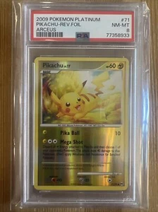 Pokemon Pikachu 71/99 Reverse Holo Platinum Arceus PSA 8 Only 18 Higher Low Pop - Picture 1 of 2