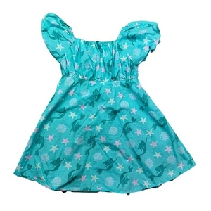 Disney Princess Dress Girls Large 10-12 Blue The Little Mermaid Ariel Seahorses - Picture 1 of 8