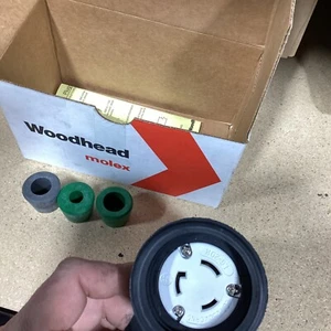 Daniel Woodhead Connector Nema L6-20 20A 250V ED4U #3075 - Picture 1 of 16