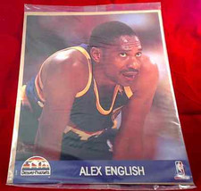 1990-91 Hoops Action Photos - 8x10 Factory Sealed - Alex English