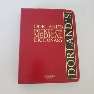 Dorlands 28th Edition Pocket Medical Dictionary Tabbed Leather Saunders Elsevier - Imagen 1 de 13