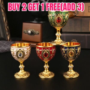 High-grade Metal Goblet Sip Cup 30ml Wine Glass Creative Home Retro Wine Glass~U - Picture 1 of 23