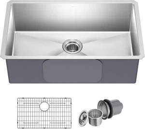 Standart Pro 30 Zoll Unterbau Einzel Schüssel 16 Stärke Edelstahl Küche Si - Bild 1 von 12