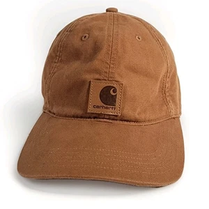 Carhartt Odessa Canvas Strapback Hat Cap Med Brown AH0289 - Picture 1 of 10