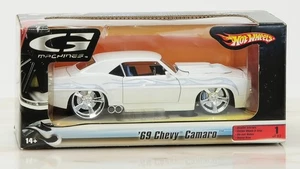 Hot Wheels G Machines 1969 White Chevy Camaro 1:24 Diecast New Editions (2006) - Picture 1 of 6