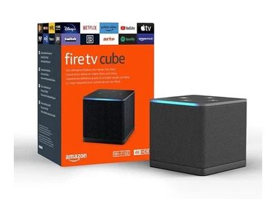 Amazon Fire TV Cube 4K 3. Generation Streaming Box reproductor multimedia negro WLAN - Imagen 1 de 4