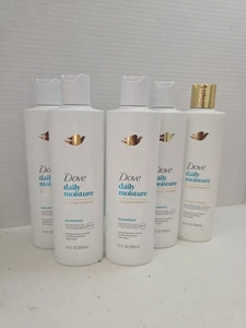Menge 5 Dove Damage Therapy Tägliche Feuchtigkeit 4 Shampoo & 1 Conditioner 12 flüssige Unzen - Bild 1 von 7