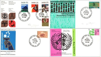Australia 1972 Accountancy Congress Legacy National Development WHO FDC - Image 1 of 4