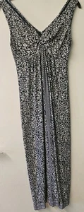 FAT FACE Blue Floral Maxi Dress, Knot detail at front, Jersey material - size12 - Picture 1 of 6
