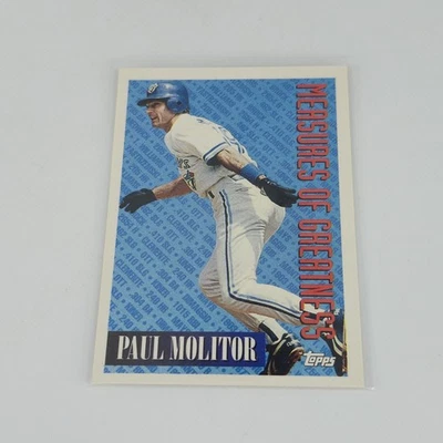 1994 Topps #609 Paul Molitor Toronto Blue Jays HOF - Image 1 of 2