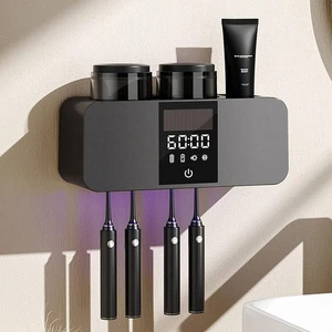 Portaspazzolino Smart da Parete, Supporto Spazzolino ad Energia Solare Bagno - Foto 1 di 27
