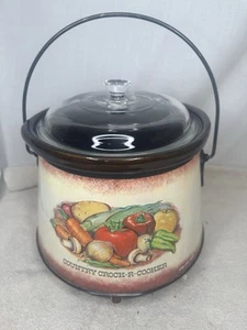 FARBERWARE Country Crock Cooker Model 266 Swedish Style Crockpot Bail w/Handle - Picture 1 of 13