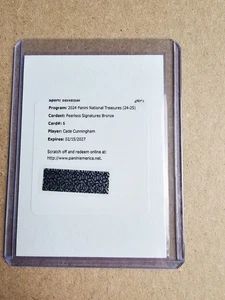 2024/25 NATIONAL TREASURES CADE CUNNINGHAM INCOMPARABLE EN TARJETA AUTOMÁTICA SP #/25 - Imagen 1 de 1
