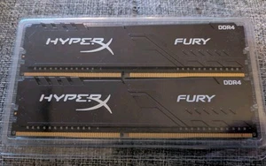 Used Kingston HyperX Fury 16GB DDR4 PC memory modules (2x8GB) - Picture 1 of 3
