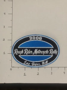2006 Rough Rider Motorcycle Rally  Las Vegas, NM - Embroidered Patch - New - Picture 1 of 4