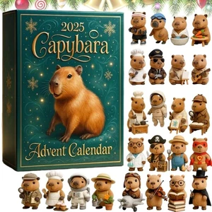 Capybara Advent Calendar 2025, 24 Days Countdown Calendar With 24 Uniquely Costu - Picture 1 of 6