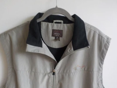 Мужской жилет для гольфа Greg Norman бежевый средний новый с Ярлыками - Изображение 1 из 4