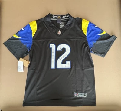 2025 Puka Nucua #12 L.A Rams “Midnight Mode” F.U.S.E. LIMITED Rivalries Large - Image 1 of 4
