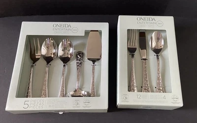 NEW 2 Oneida Bunny Hop Easter Sets Stainless Flatware Set (12pc) Hostess Set (5) - Image 1 of 4
