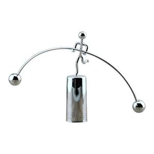 3X(Grande Unigamba Piccoli Ornamento Equilibrio Uomo di Ferro, Desktop Ferro Dek4798 - Foto 1 di 9