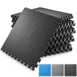 Exercise Flooring Mats - Foam Rubber Interlocking Puzzle Tiles 12 - 120 SQFT - Picture 1 of 22