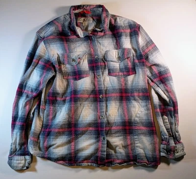 Pacific Crest Authentic Outdoor Goods Blue/Red Flannel Button Up Flannel Shirt - Image 1 of 3