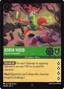 LORCANA Robin Hood FOIL EN 5 69/204 - Picture 1 of 2
