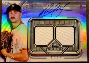 PAUL SKENES 2025 TOPPS STERLING Season DUAL Jersey ON CARD AUTO Autograph 15/25 - Picture 1 of 4