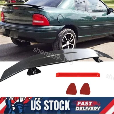 46" Carbon Style Spoiler Wing Rear Trunk Wing GT Style For Dodge Neon R/T Sedan - Image 1 of 4