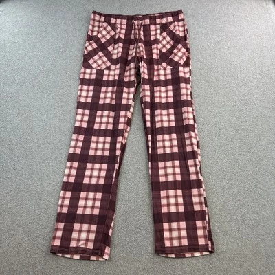 Lucky Brand Pants Womens Small Pink Purple Plaid Drawstring Lounge Pajama - Image 1 of 4