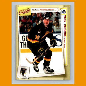 Troy Crowder #96 1997 Pacific Dynagon Best Kept Secrets Vancouver Canucks Hockey - Imagen 1 de 3