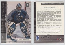 2001-02 ITG Be A Player Memorabilia He Shoots Scores Redemption Evgeni Nabokov