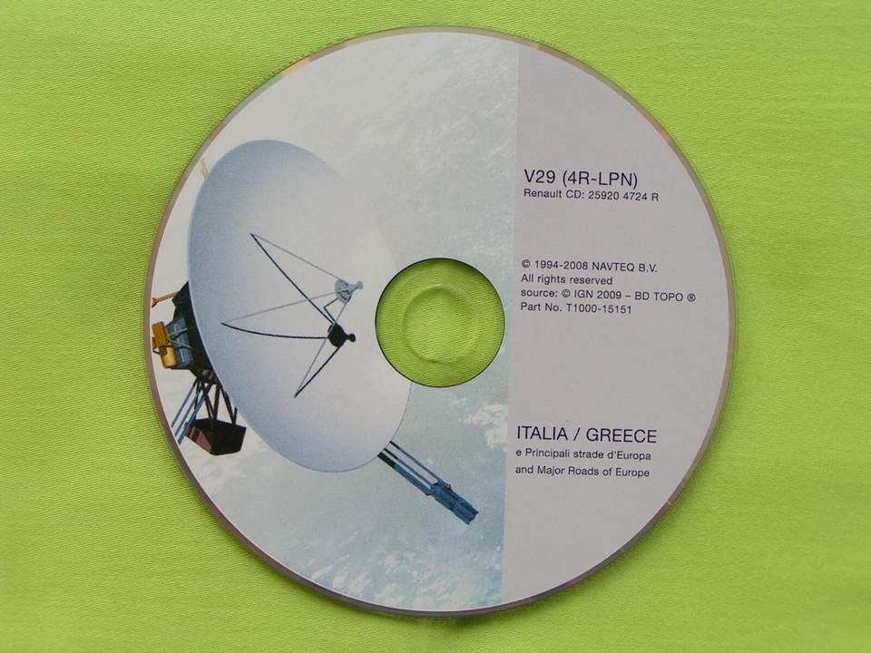 CD NAVIGATION RENAULT CARMINAT INFORMEE 2 ITALIEN V29 2009 ESPACE MEGANE LAGUNA - Bild 1 von 1