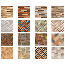 20-200Pcs Wood Grain Tiles Wall Stickers Self-Adhesive Waterproof Wallpaper lot