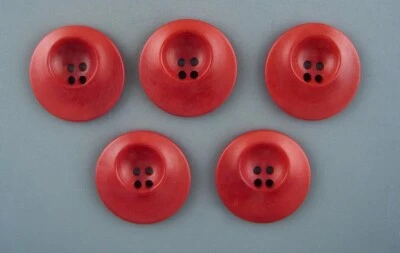 COLORFUL TAGUA NUT (COROZO) BUTTONS - SET OF 5 - Image 1 of 3