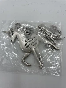 Ganz 3 Inch Inspirational Zinc Unicorn Ornament - Because You're Different - Picture 1 of 2