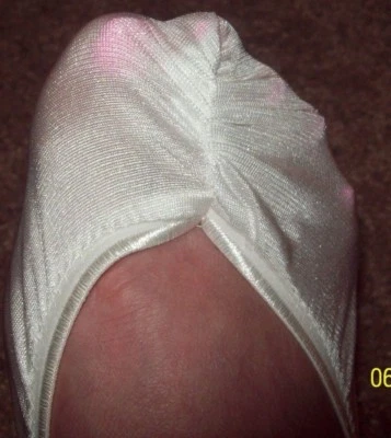 FOOTIE TRICOT DE NAILON BLANCO * Calcetín No Show * MUJER TALLA 11 - 13 * 1 par * NUEVO Foto 1 de 4