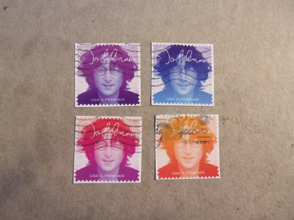 USA Used,, 2018 Issue,John Lennon (Set of 4), Scott #5312-15 - Image 1 of 1