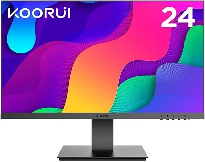 KOORUI 24 Inch FHD Monitor, IPS Computer Monitors, 75Hz, 5ms, 16:9 Full HD - Image 1 of 4