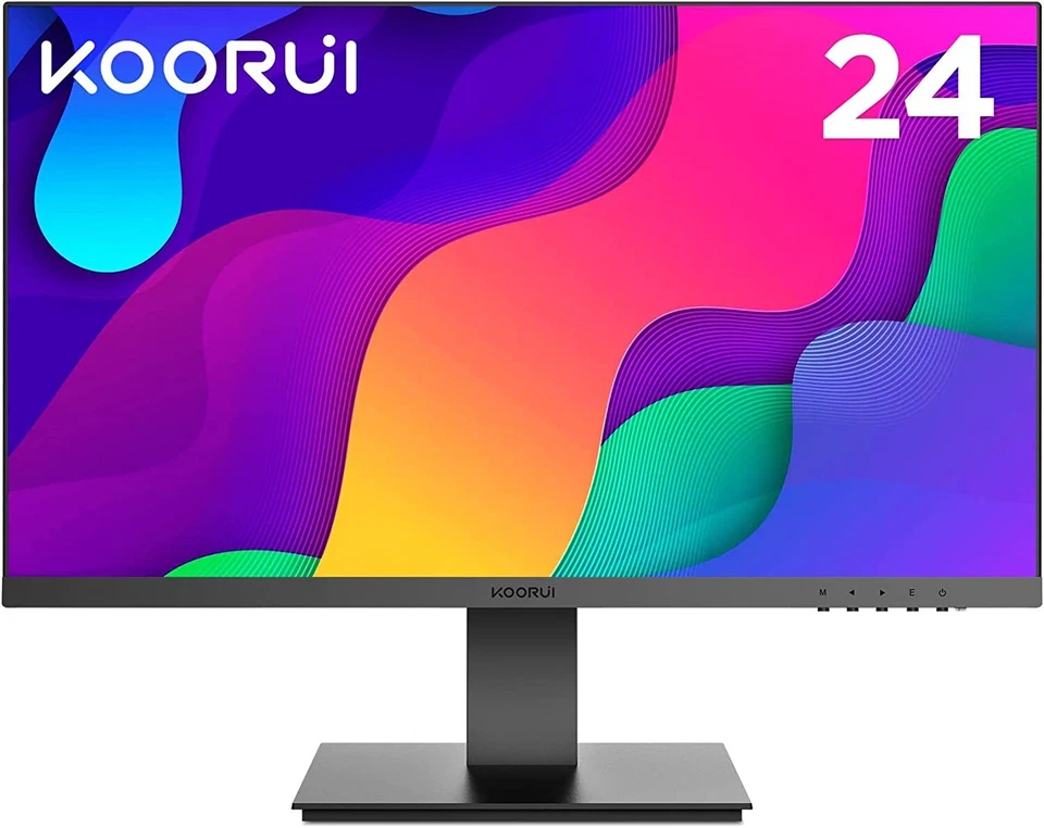 KOORUI 24 Inch FHD Monitor, IPS Computer Monitors, 75Hz, 5ms, 16:9 Full HD - Image 1 of 4