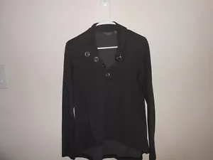 Merrell Henley Womens Long Sleeve Top Jumbo Snap Closure Grey LOGO (6/8) Hiking - Picture 1 of 3