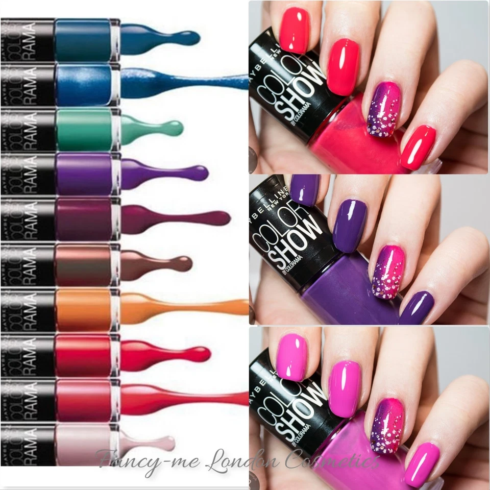 MAYBELLINE NEW YORK Maybelline Color Show 60 Seconds Nail Polish Varnish NEW **Choose Your Shade**