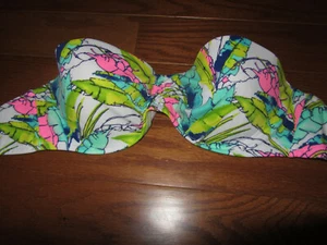 ❤️32 34 36 A B C❤️ Victoria's Secret SWIM SUIT BRA BANDEAU STRAPLESS Top Push up - Picture 1 of 4