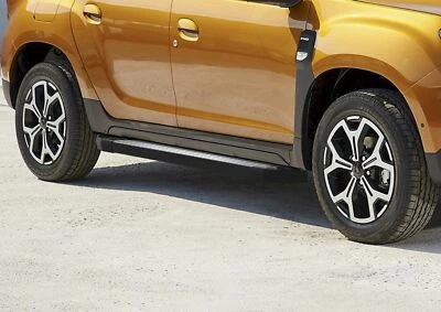 RIVAL Marche Pieds Aluminium Pour Dacia Duster 2 2018-2024 Basic Black