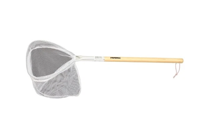 Vinilo de aterrizaje Frabill Baitwell en red de pesca, mango de madera con súper suave 1" Foto 1 de 1