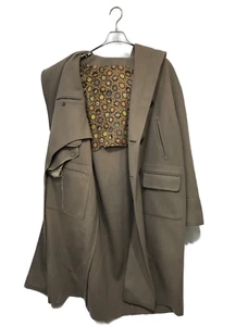 Jean Paul Gaultier Homme Hooded Peacoat Brown Wool Blend C-TK 500 Size XL - Picture 1 of 7