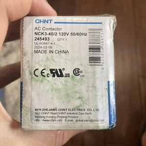 Chint NCK3-40/2 AC Schütz, 2polig, 120V 50/60Hz - Bild 1 von 2