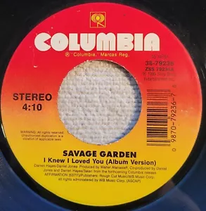 Savage Garden "I Knew I Loved You (LP Vers) / I Knew I Loved You (acoustic)" VG - Bild 1 von 3